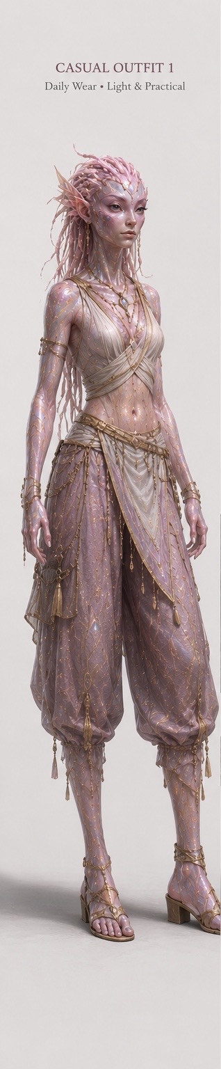 Elyra casual outfit concept art